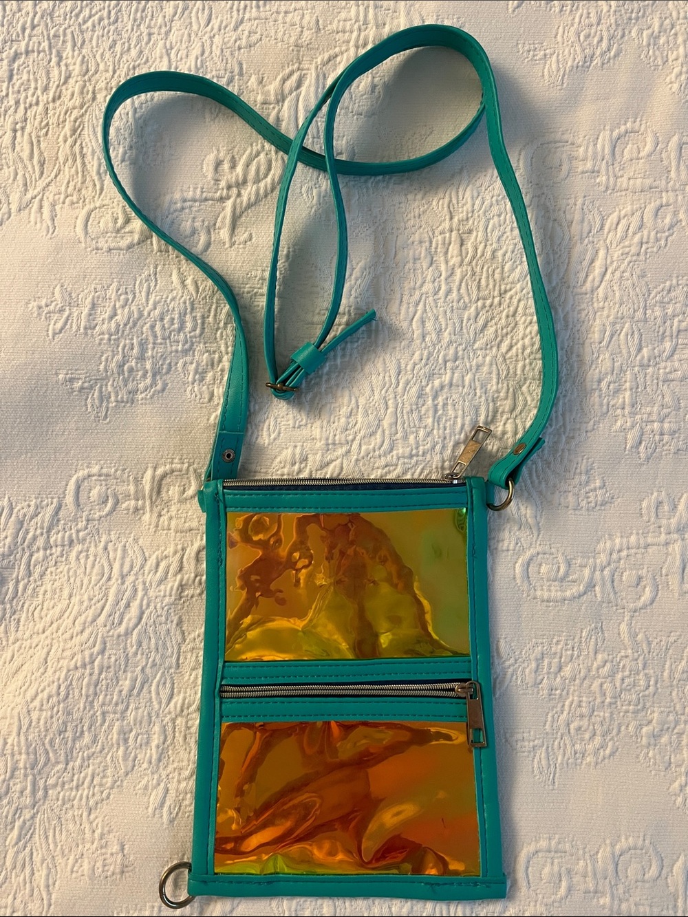 Rainbow Clear Crossbody Convertible Bag